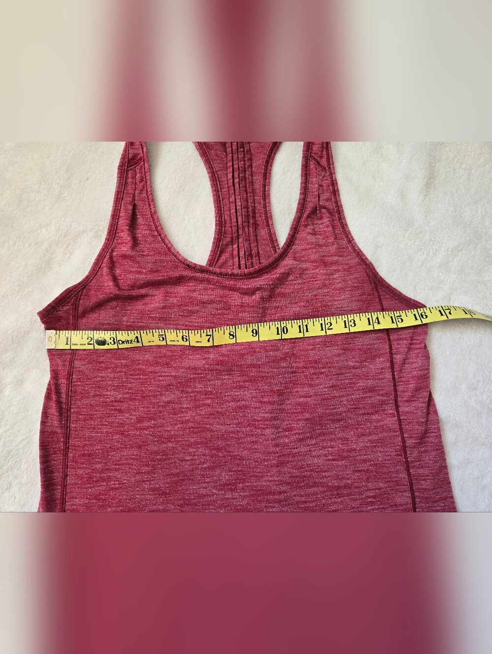 lululemon athletica Heather Raspberry Racerback Tank - Picture 5 of 6